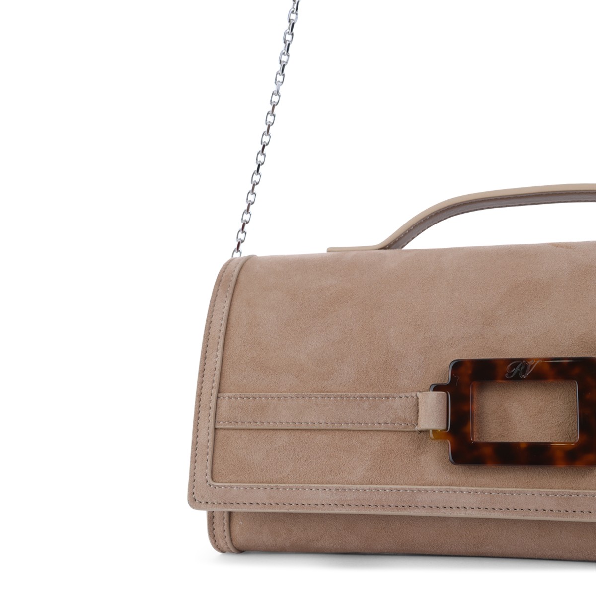 BEIGE LEATHER BELLE VIVIER CLUTCH BEIGE LEATHER BELLE VIVIER CLUTCH