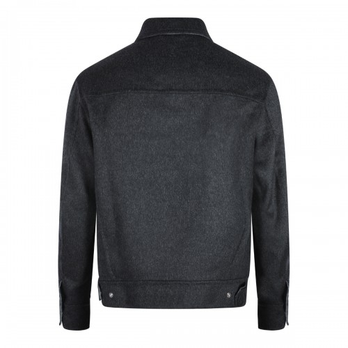 GREY WOOL CASUAL JACKET 2