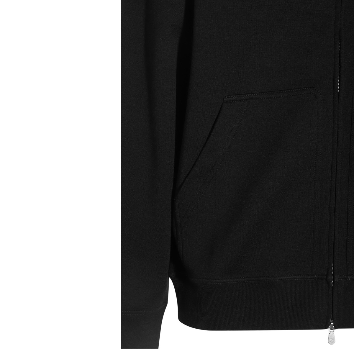 BLACK COTTON SWEATSHIRT BLACK COTTON SWEATSHIRT