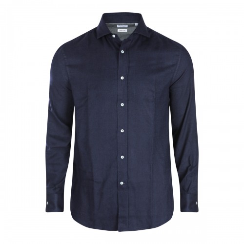 NAVY COTTON SHIRT