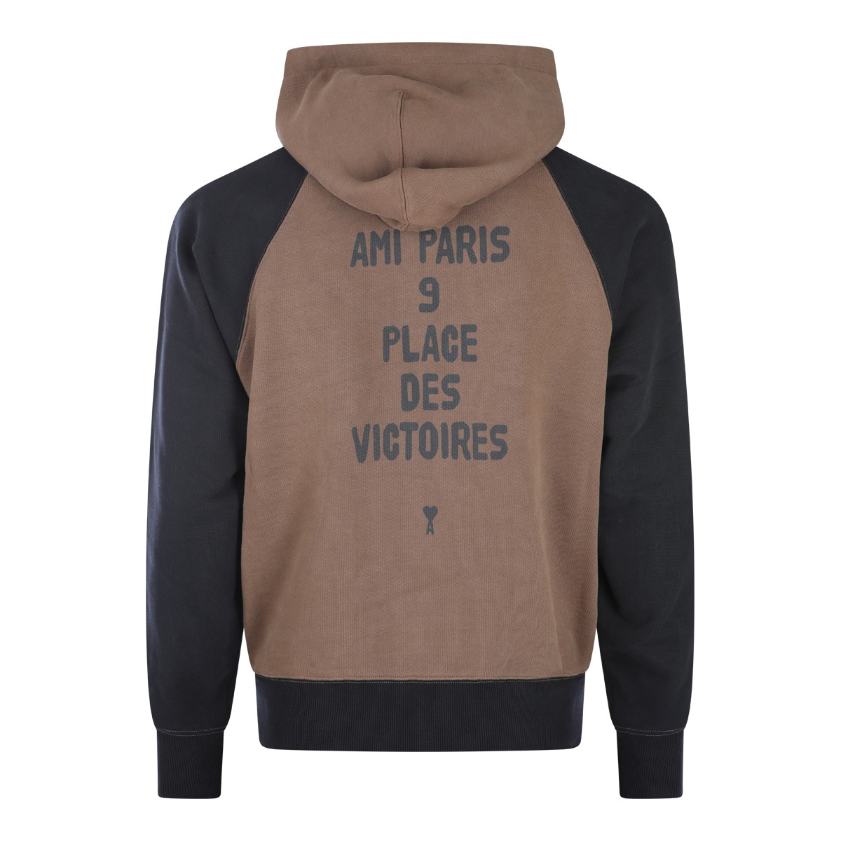 BROWN AND BLACK COTTON SWEATSHIRT