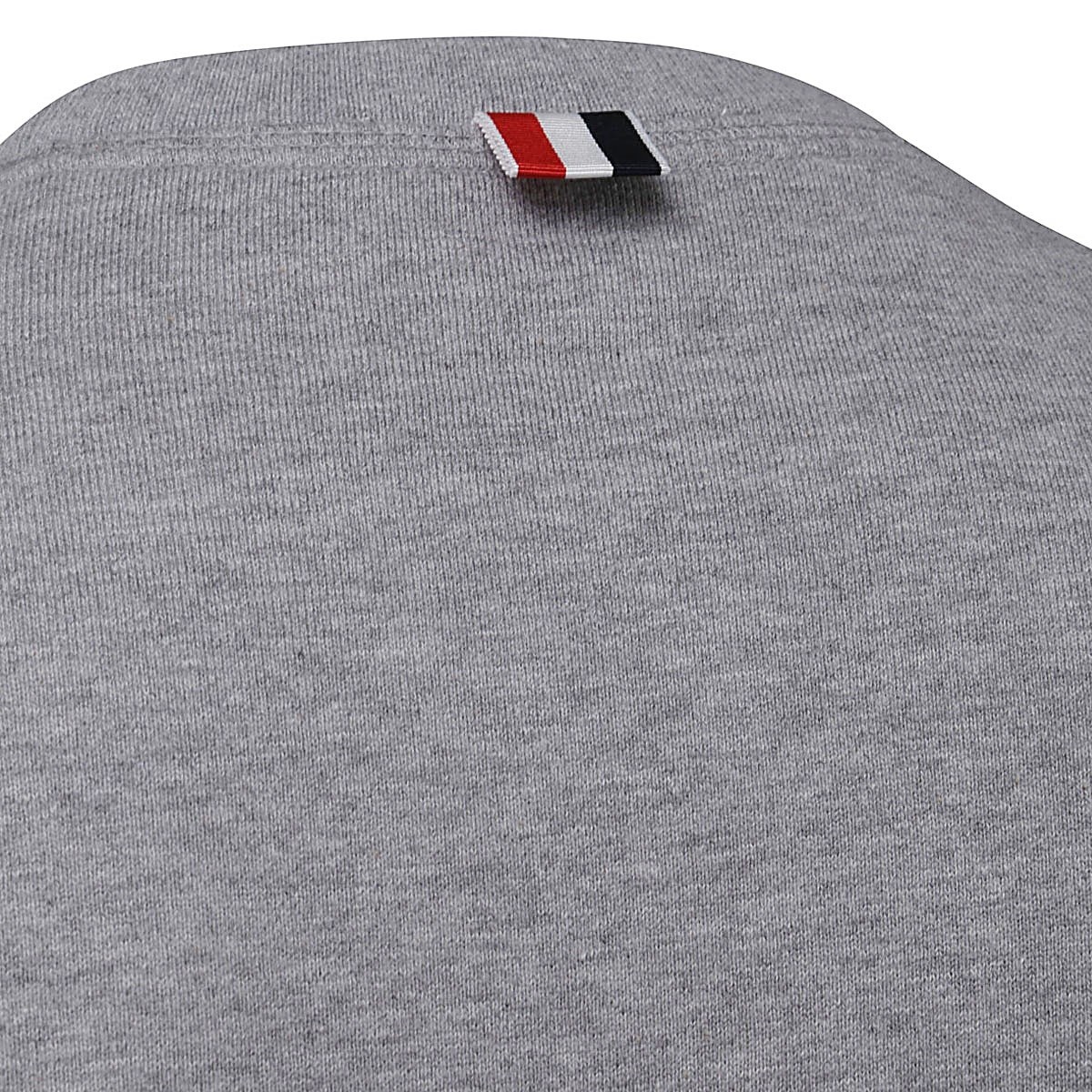 LIGHT GREY COTTON 4-BAR SWEATSHIRT