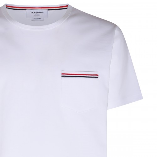 WHITE COTTON T-SHIRT