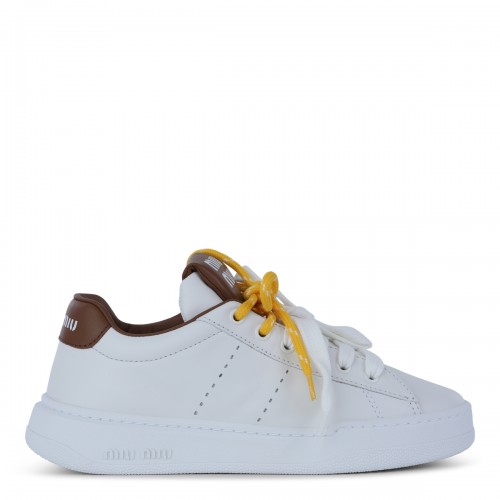 WHITE LEATHER SNEAKERS
