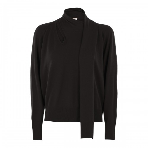 BLACK CASHMERE KNITWEAR