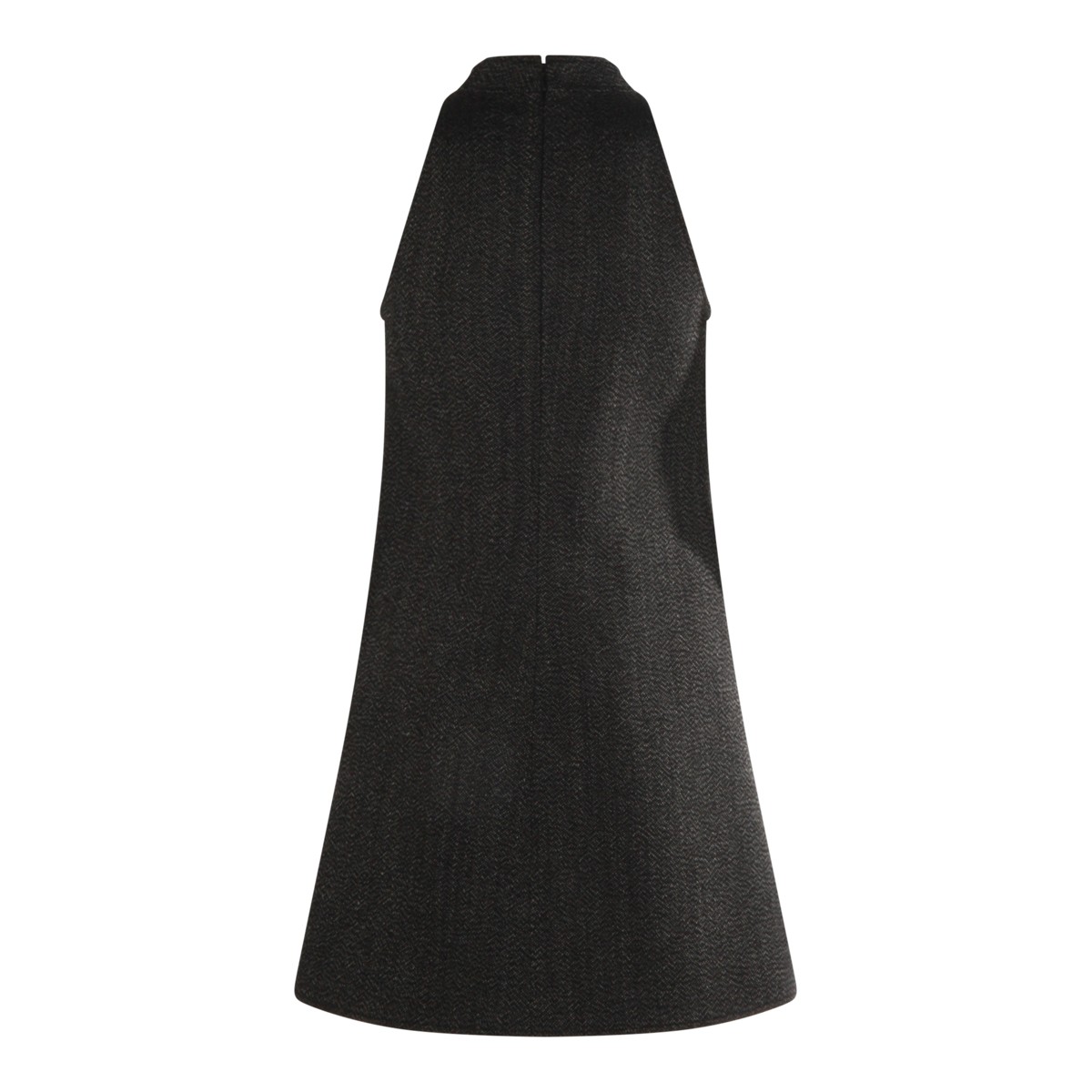BLACK WOOL DRESS