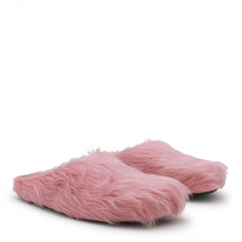 PINK LEATHER FUSSBETT FLATS 2