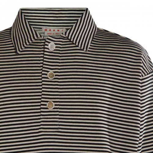 WHITE AND BLACK COTTON SWEATSHIRT