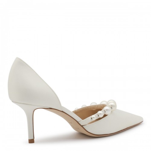 WHITE LEATHER PUMPS