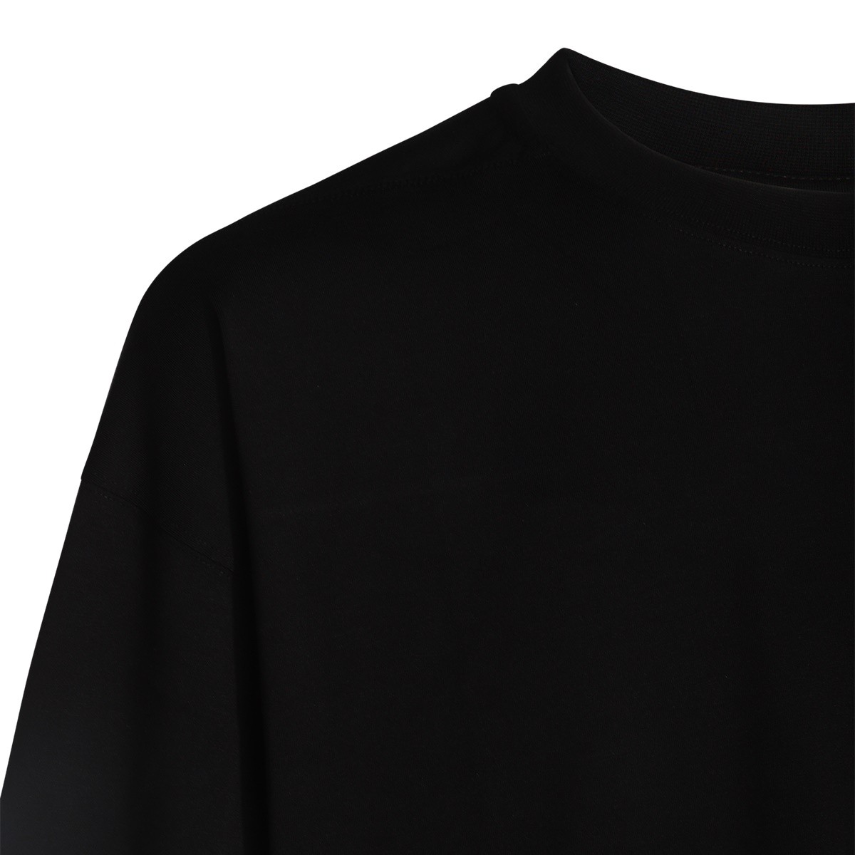 BLACK COTTON T-SHIRT