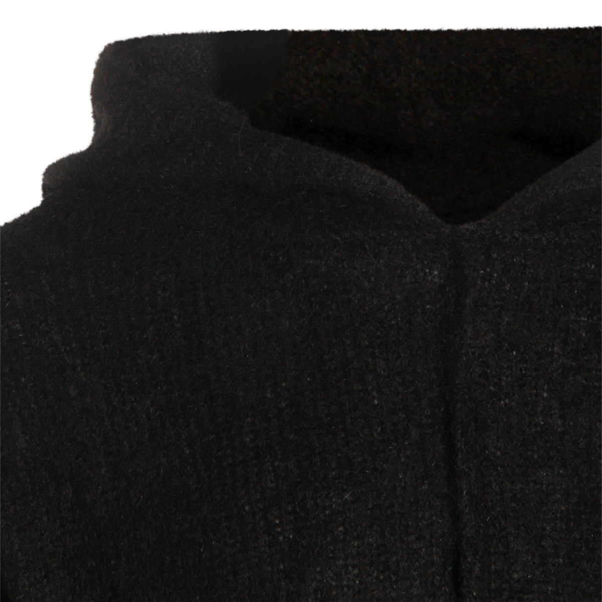 BLACK WOOL KNITWEAR