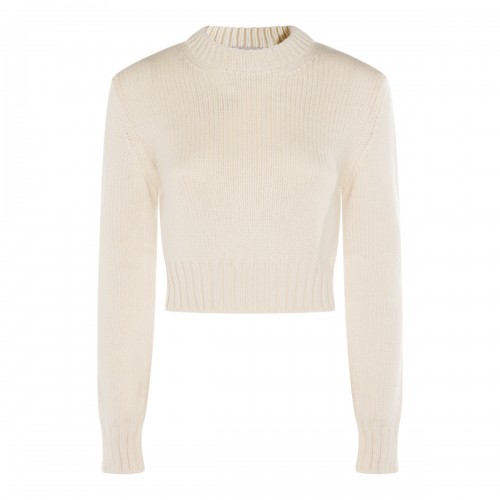 WHITE CASHMERE KNITWEAR