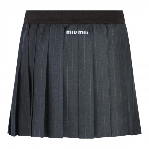 GREY WOOL SKIRT 2
