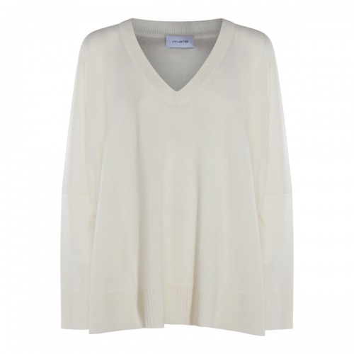 WHITE CASHMERE KNITWEAR