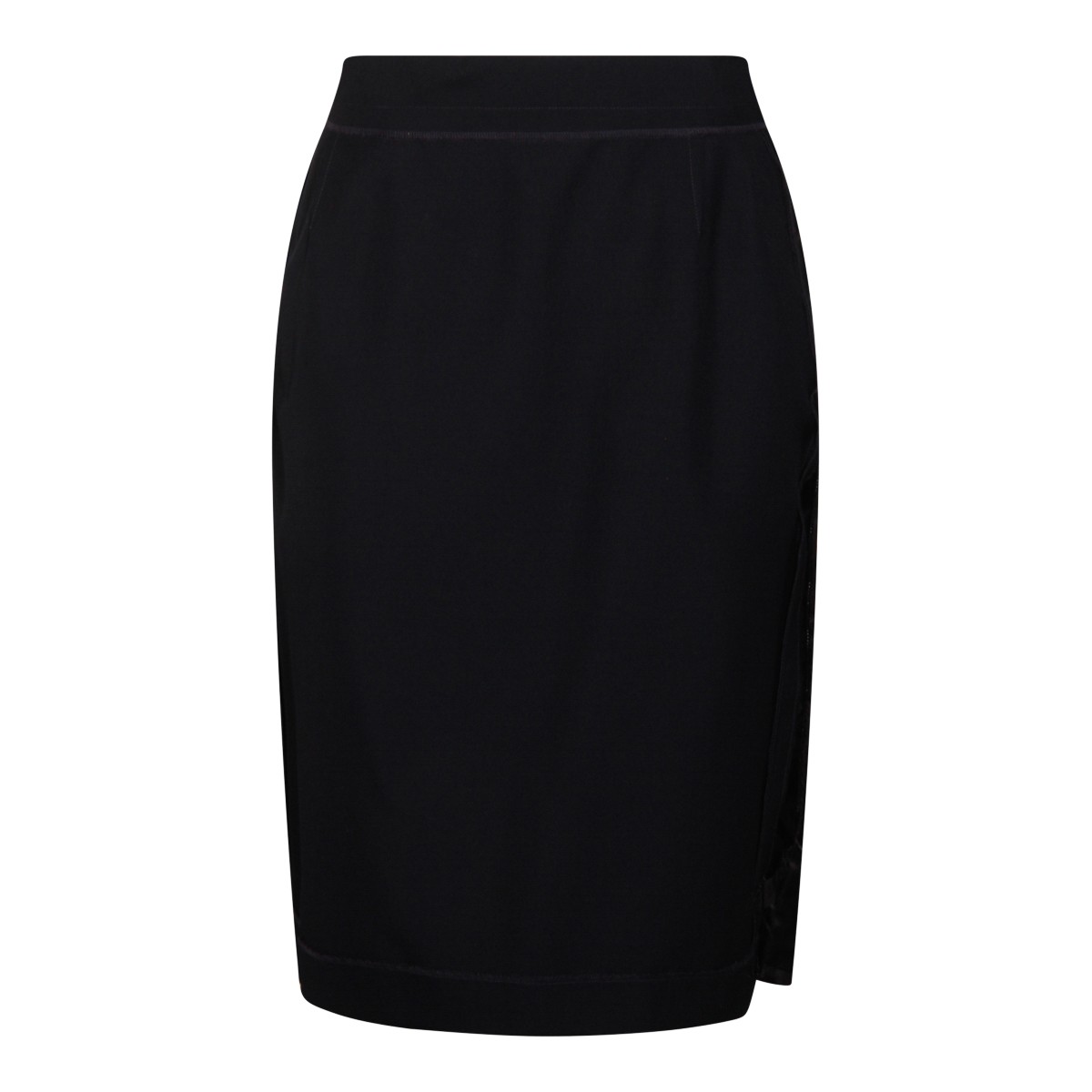 NAVY COTTON SKIRT