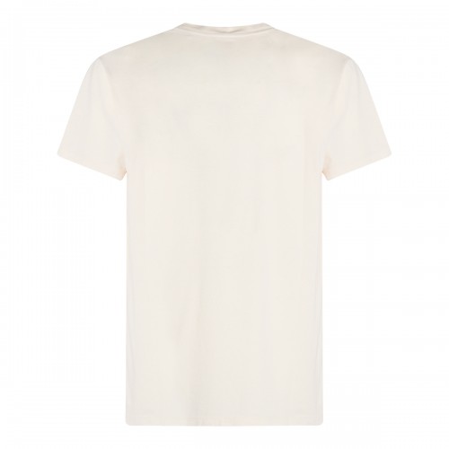 CREAM COTTON T-SHIRT
