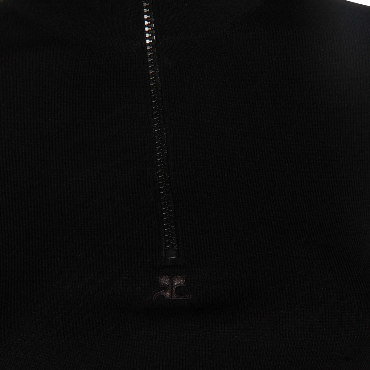BLACK WOOL KNITWEAR
