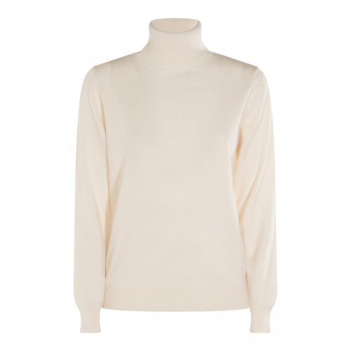 WHITE CASHMERE KNITWEAR