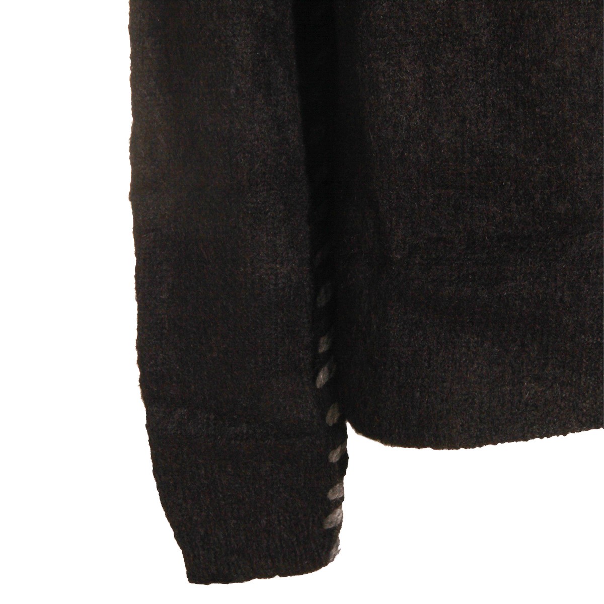 BLACK WOOL KNITWEAR