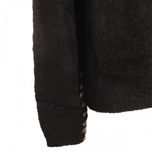 BLACK WOOL KNITWEAR