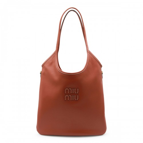 RUST LEATHER IVY TOTE BAG