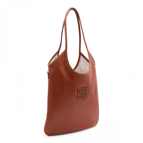 RUST LEATHER IVY TOTE BAG 2