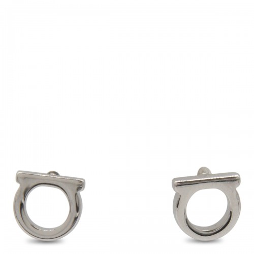 SILVER METAL EARRINGS
