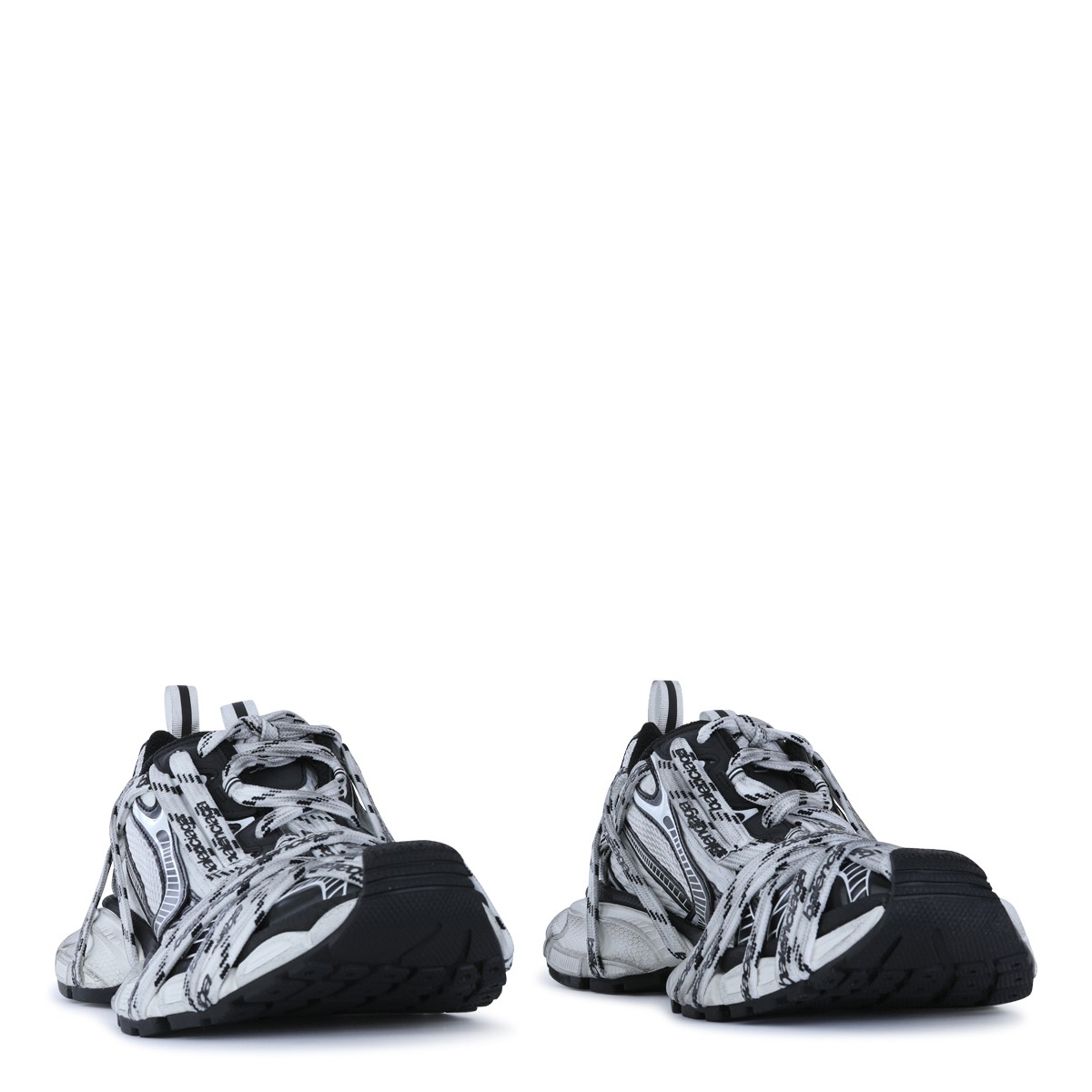 BLACK AND WHITE 3XL EXTREME SNEAKERS