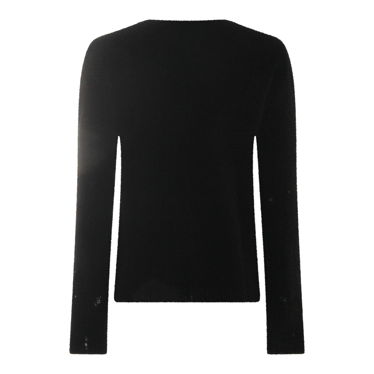 BLACK WOOL KNITWEAR