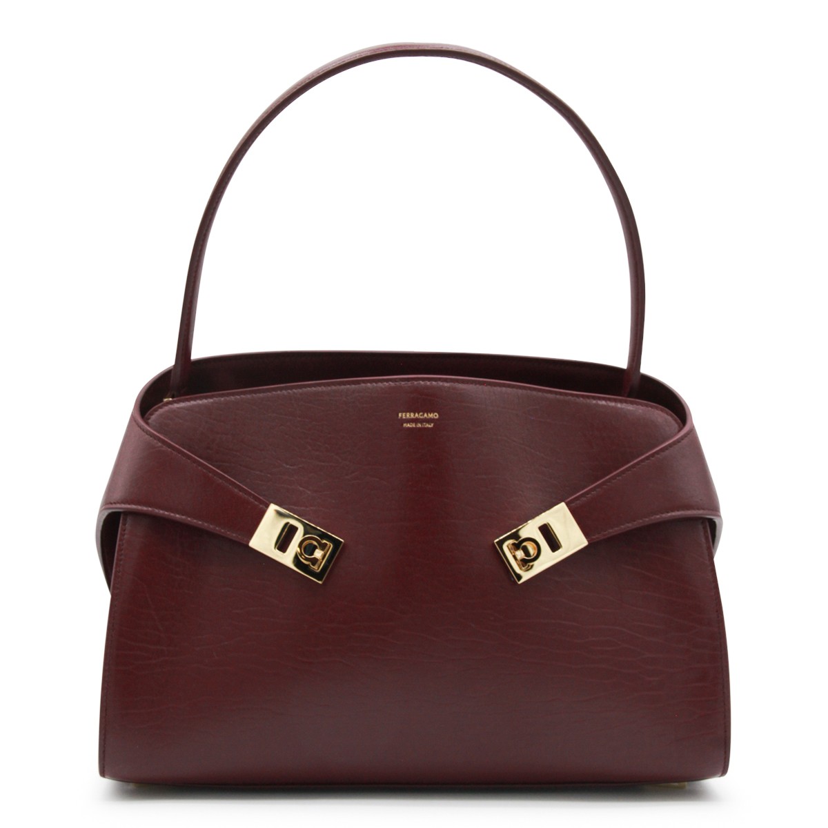 PURPLE LEATHER HUG S SHOULDER BAG