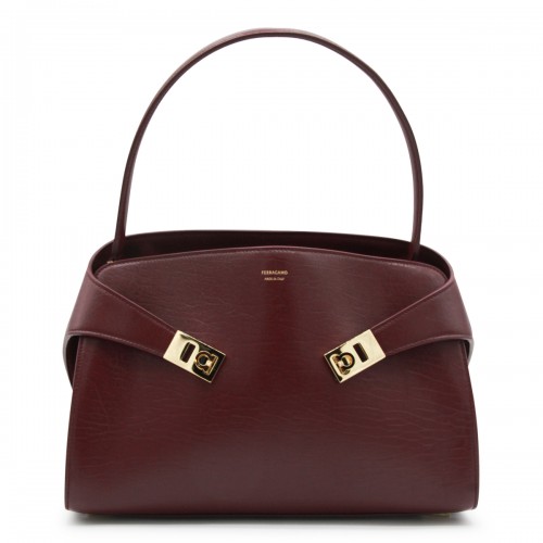 PURPLE LEATHER HUG S SHOULDER BAG