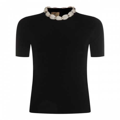 BLACK WOOL KNITWEAR