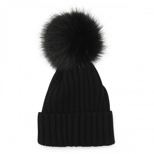 BLACK WOOL HAT