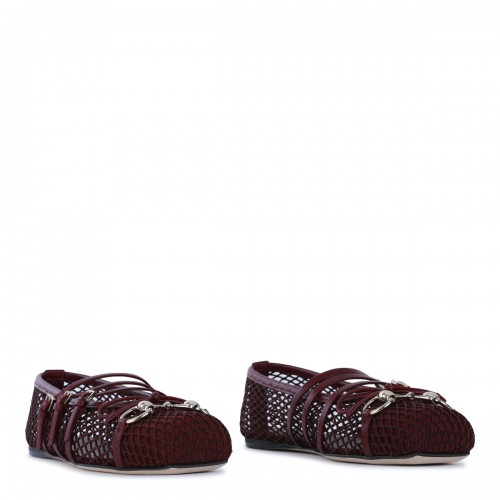 RED ANCORA LEATHER FLATS 2