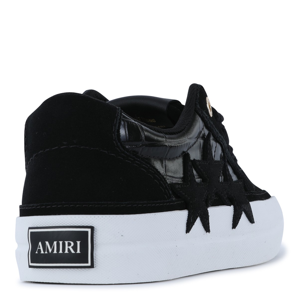 BLACK LEATHER SUNSET SKATE SNEAKERS