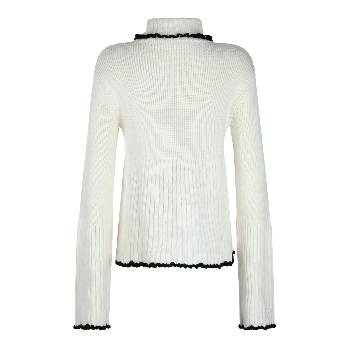 WHITE WOOL KNITWEAR