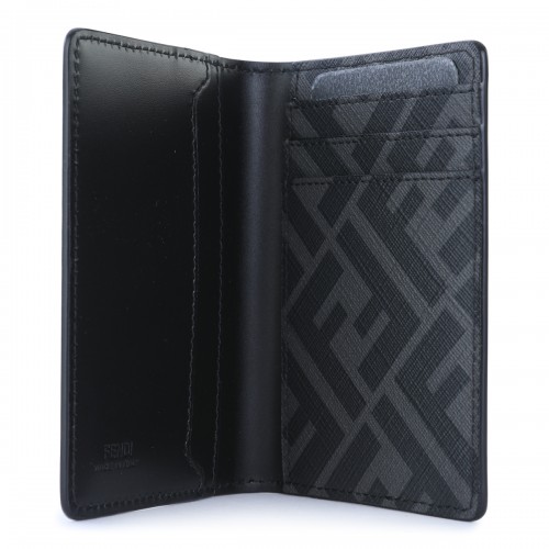 BLACK LEATHER CARD HOLDER