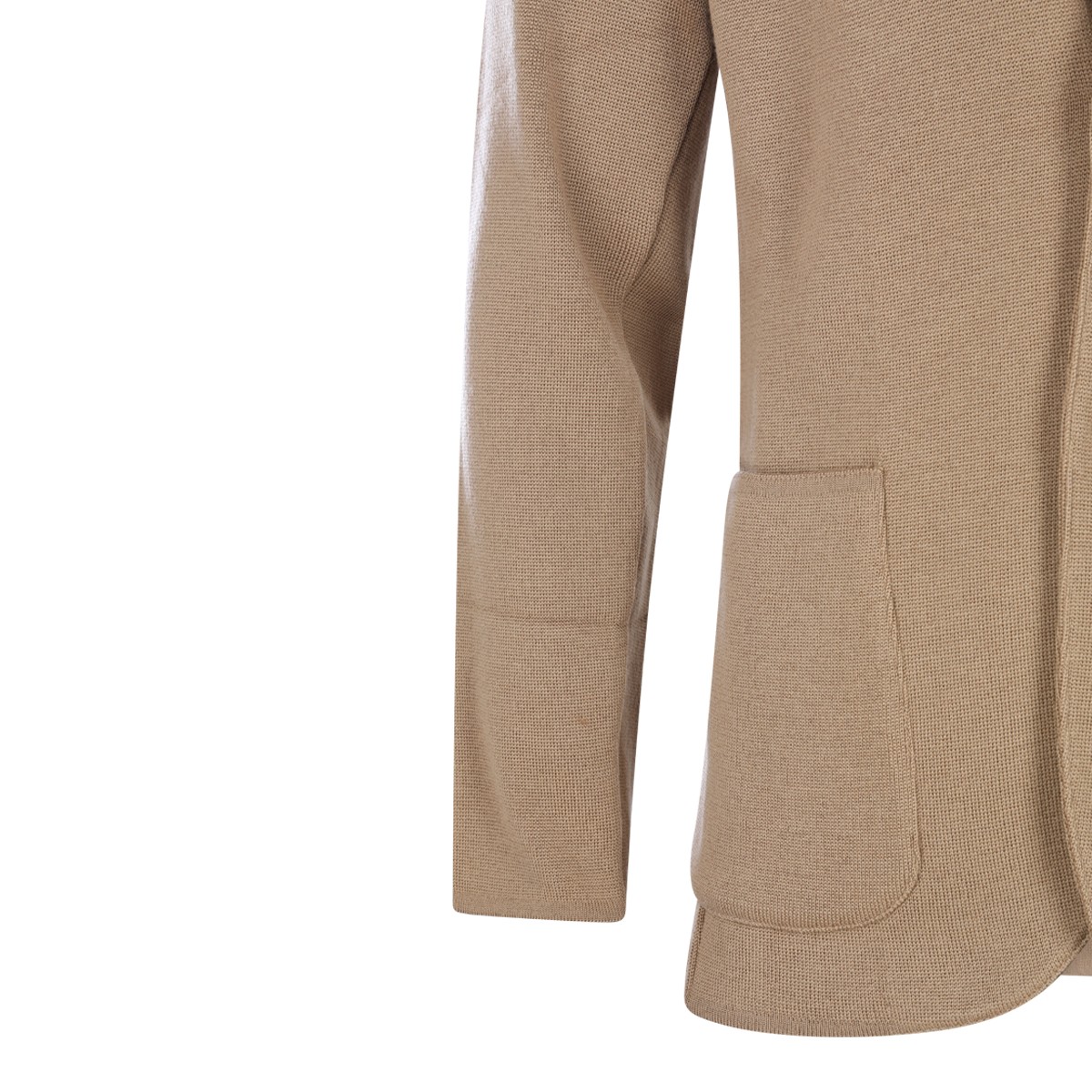 BEIGE WOOL KNITWEAR
