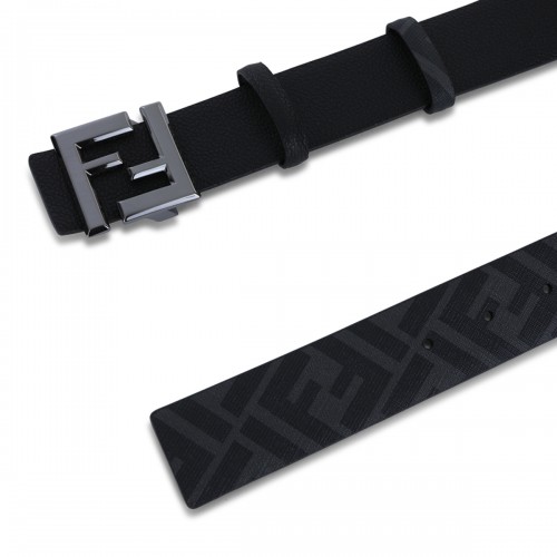 BLACK LEATHER BELT 2