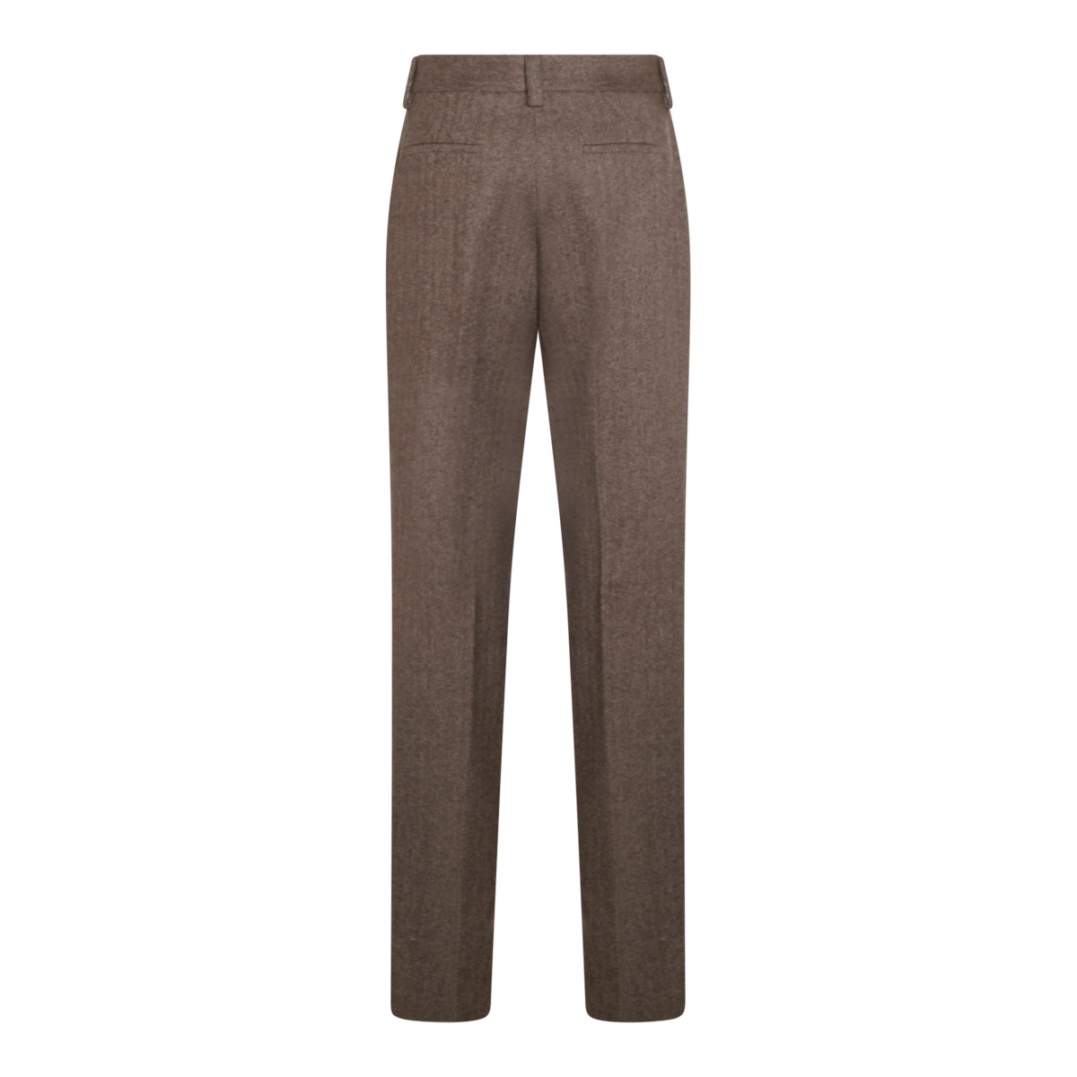 BROWN WOOL TIMO PANTS