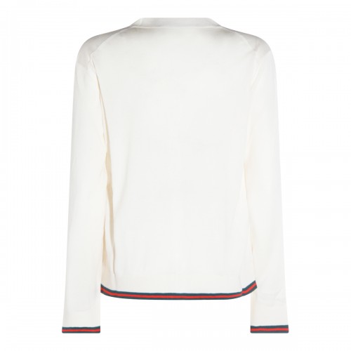 WHITE WOOL KNITWEAR