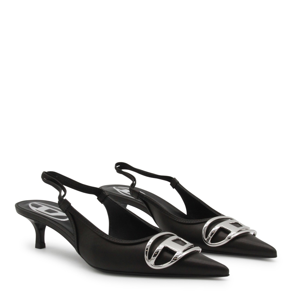 BLACK LEATHER D-VENUS SB 40 PUMPS