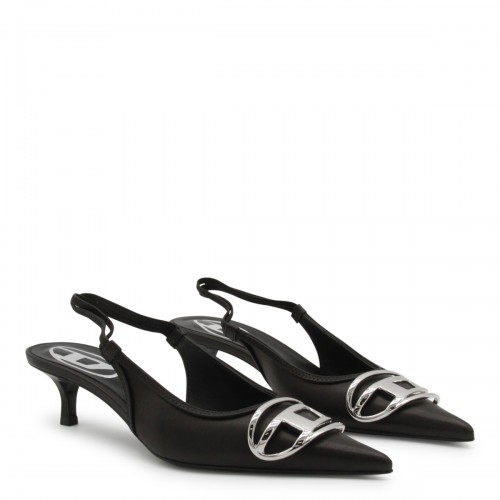 BLACK LEATHER D-VENUS SB 40 PUMPS