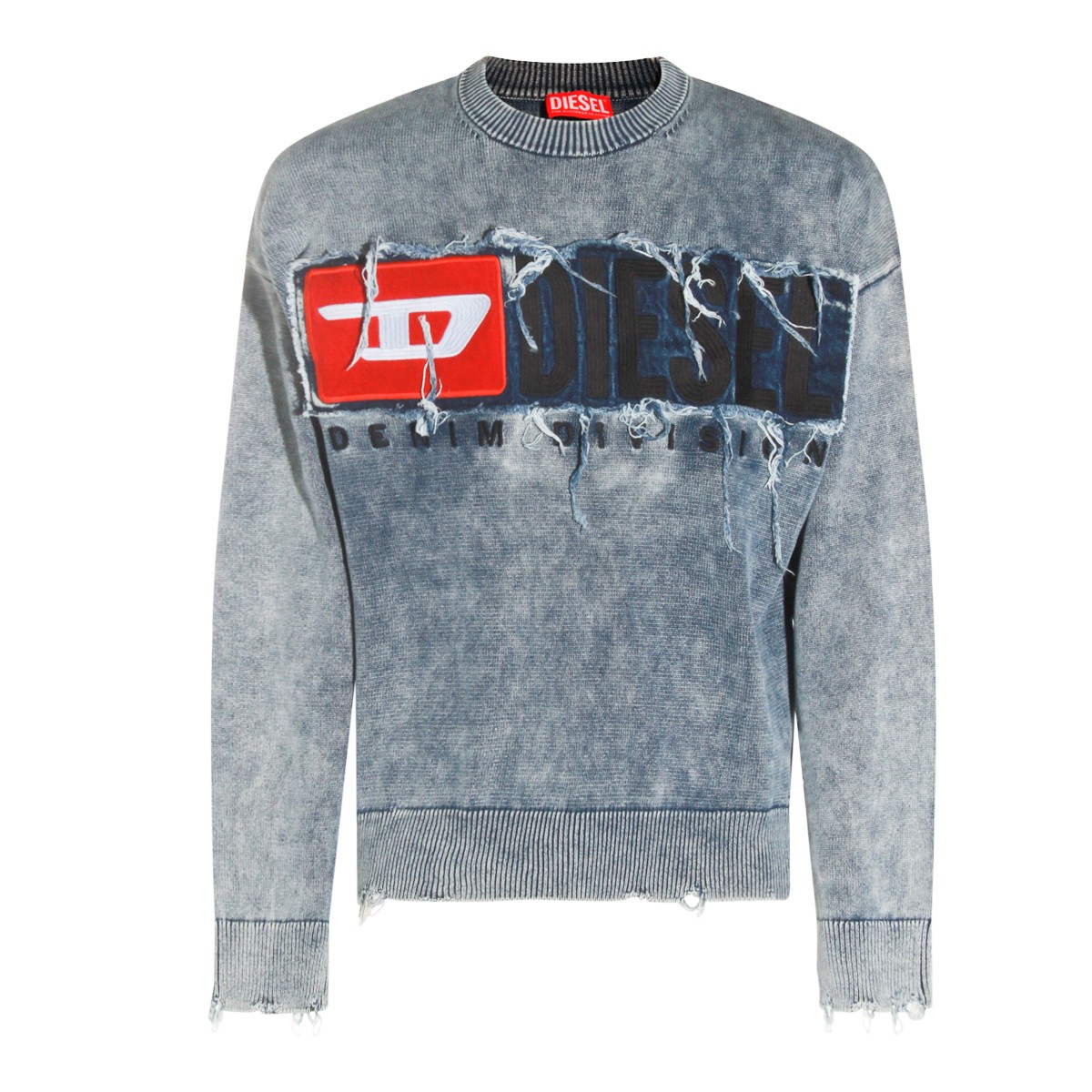 LIGHT BLUE COTTON KNITWEAR