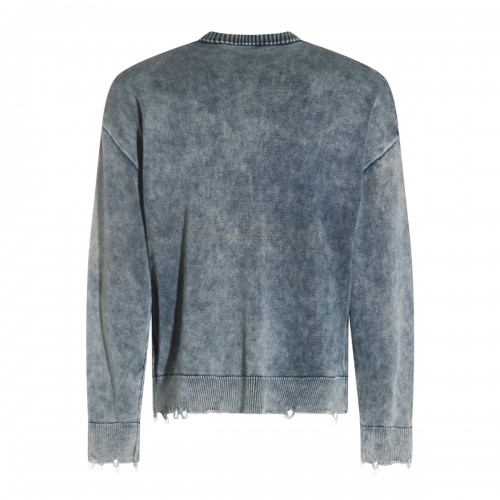 LIGHT BLUE COTTON KNITWEAR