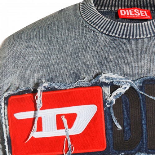 LIGHT BLUE COTTON KNITWEAR