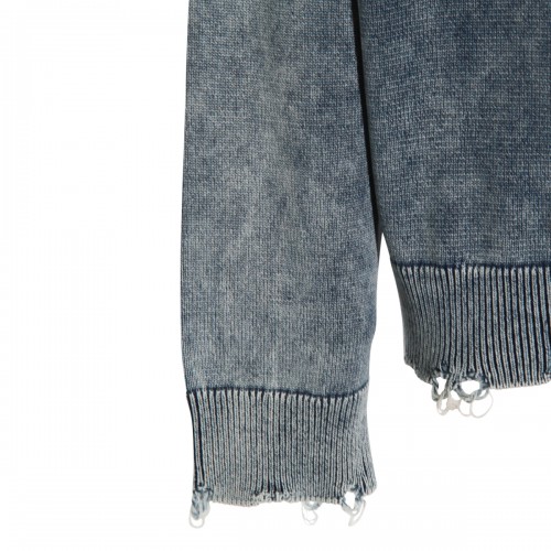 LIGHT BLUE COTTON KNITWEAR
