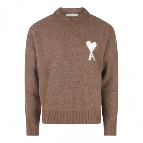 BROWN COTTON KNITWEAR