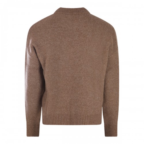 BROWN COTTON KNITWEAR