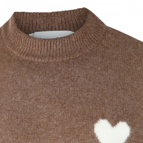 BROWN COTTON KNITWEAR